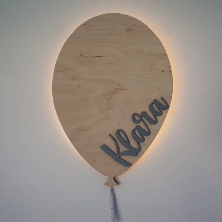 Lampka nocna naturalny balon z imieniem