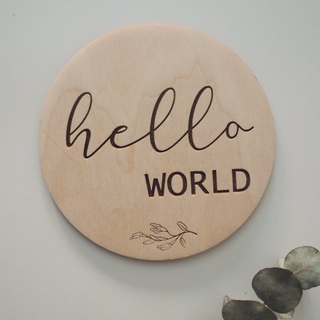 Tabliczka hello world